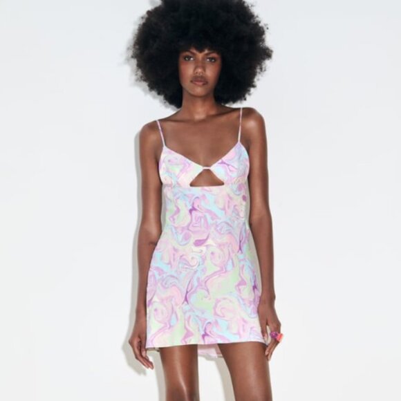 zara pastel mini dress - Picture 5 of 6